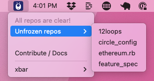 Merge Freeze Mac menu plugin