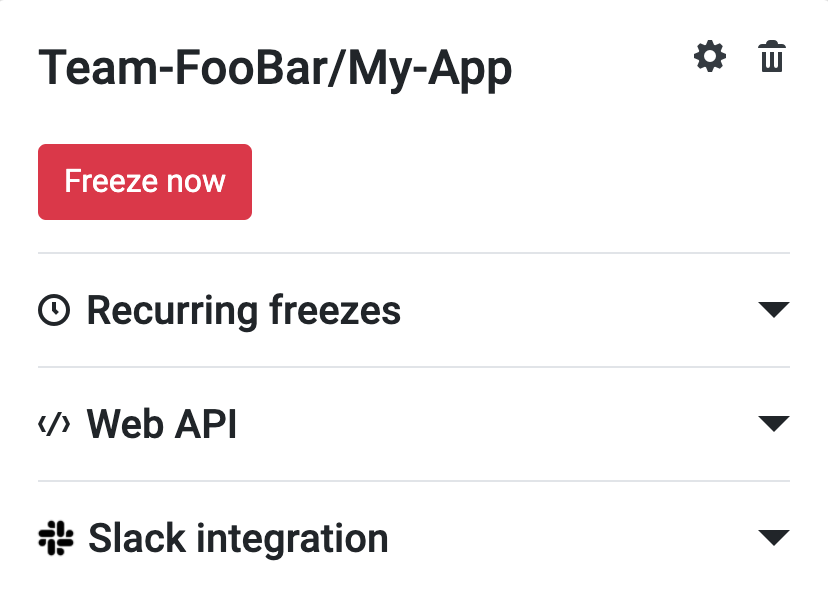 Button to freeze a Github repository